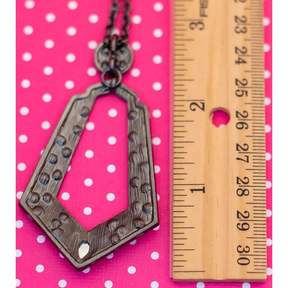 Vintage Unique Geometric Precious Rhinestones Necklace 18 inch - P19 - Picture 3 of 3